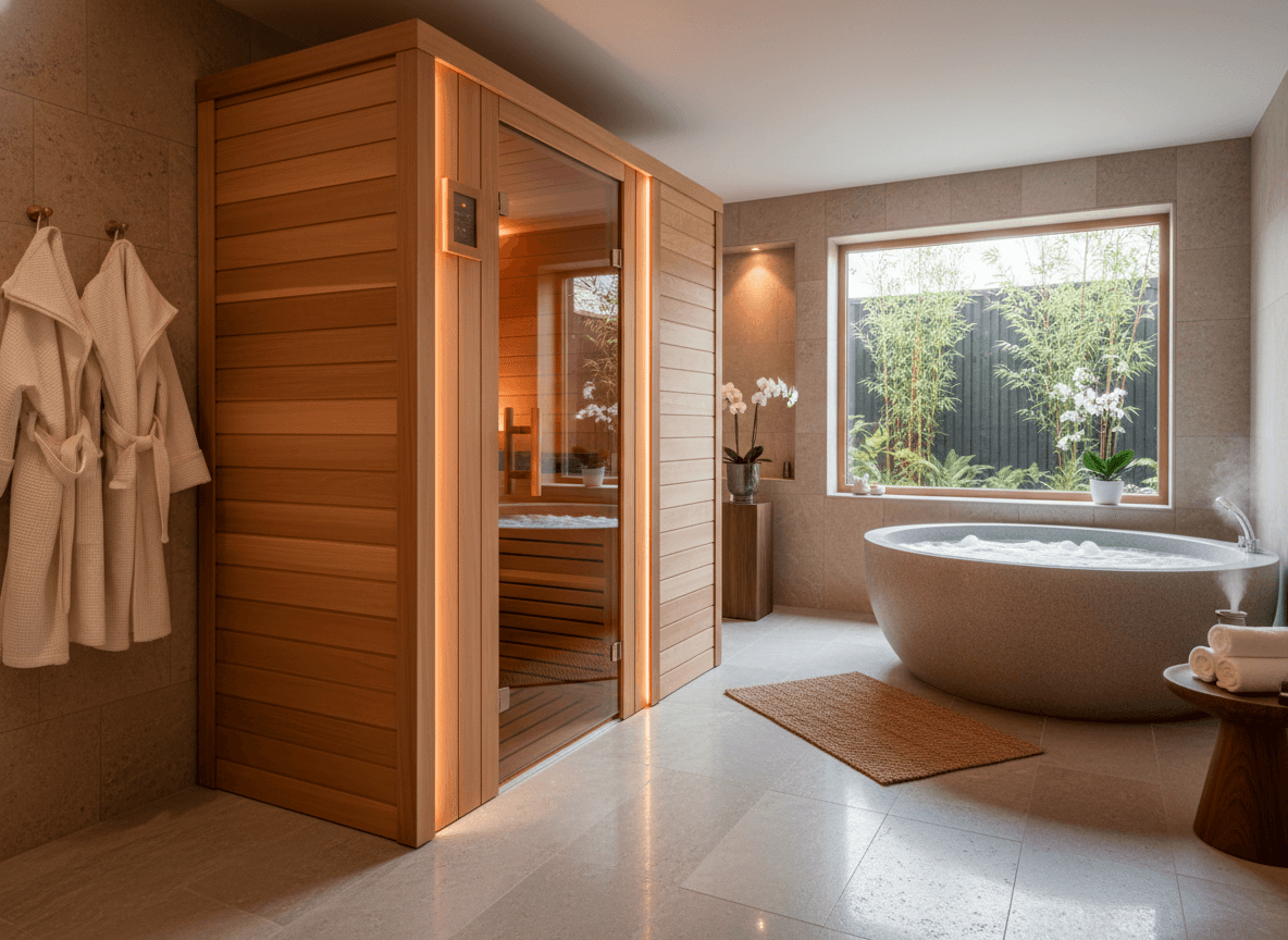 Referenzprojekt: Hochwertiger Indoor-Spa mit Infrarotkabine und ruhiger Wohlfühlatmosphäre