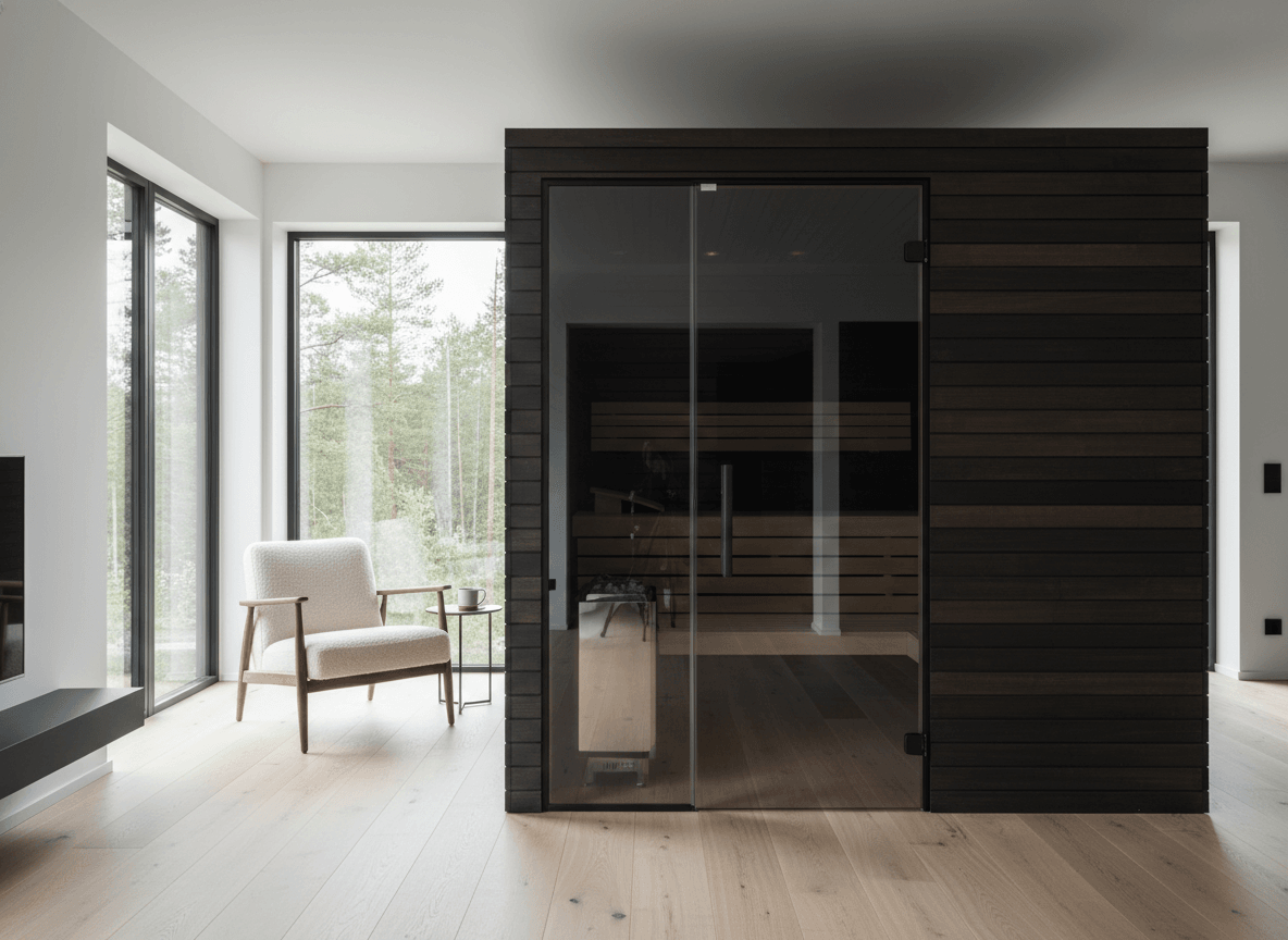 Referenzprojekt: Premium-Sauna in modernem Wohnbereich mit minimalistischem Design
